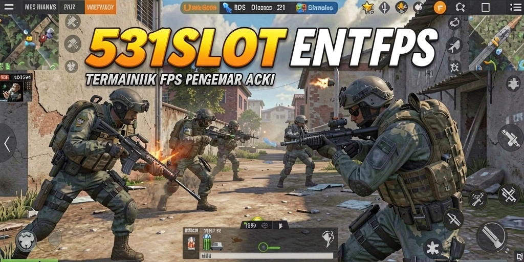 Screenshot menampilkan aksi seru dalam game FPS 531SLOT.