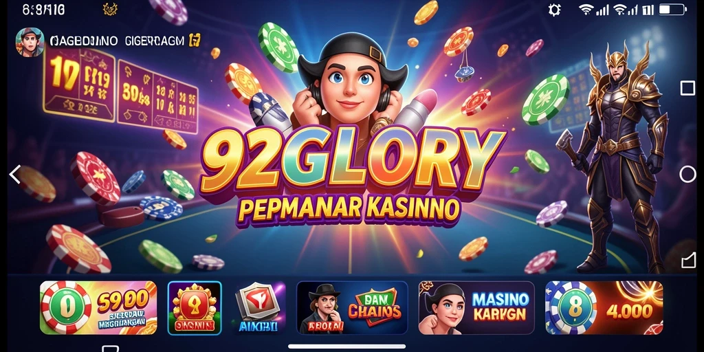 Screenshot utama 92GLORY menampilkan gameplay Kasino yang menarik.