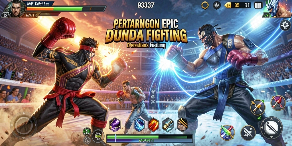 Tangkapan layar dari gameplay intens dalam 93337.