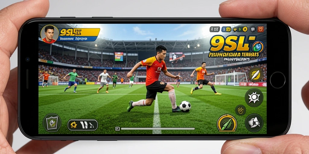 Screenshot utama 9SL menampilkan gameplay olahraga yang mendebarkan.