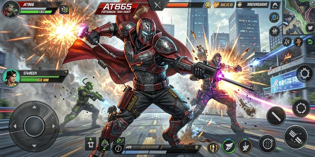 Screenshot utama AT866 menunjukkan aksi seru dalam gameplay.