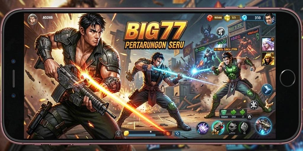 Tampilan seru dari gameplay BIG77 dengan aksi mendebarkan.