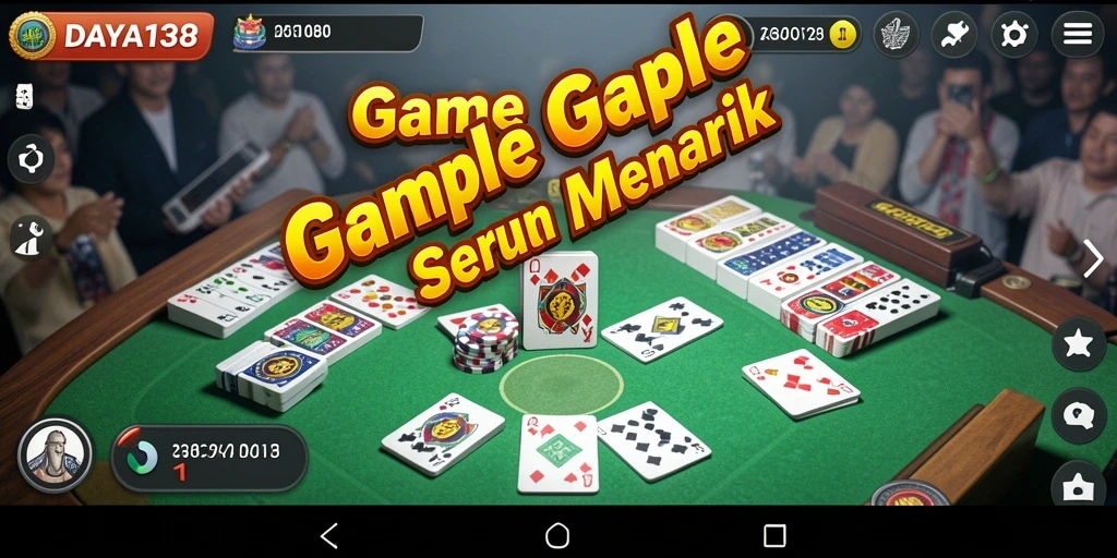 Screenshot DAYA138 menampilkan gameplay Gaple yang seru.