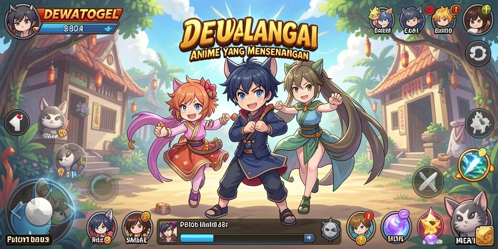 Tampilan gameplay Anime yang menakjubkan di DEWATOGEL.
