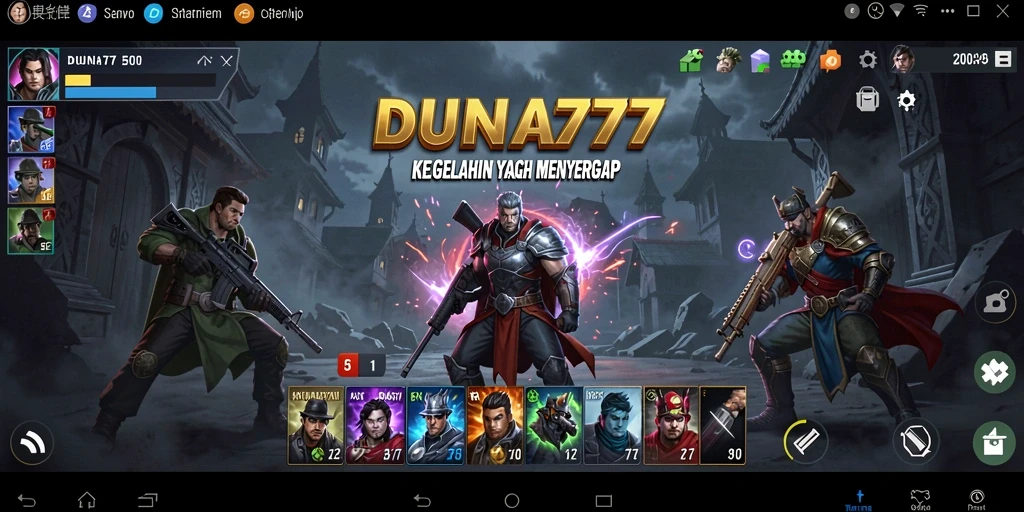 Tampilan gameplay DUNIA777 yang menegangkan dan penuh intrik.