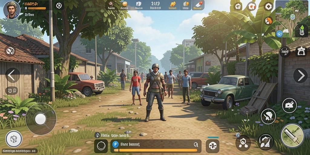 Screenshot utama HARAPJP menampilkan gameplay simulasi kehidupan yang menyenangkan.
