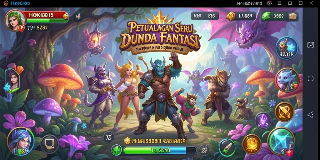 Tampilan gameplay HOKI8815 yang menakjubkan dengan petualangan seru.