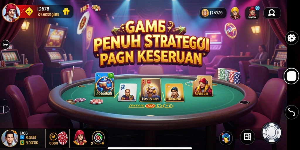 Tampilan menarik gameplay Kasino di ID678 dengan fitur interaktif.