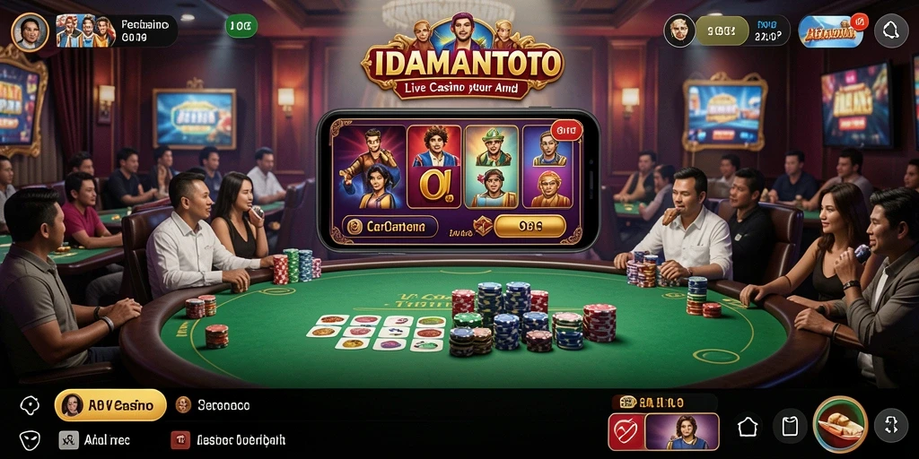 Tampilan gameplay seru dan interaktif di IDAMANTOTO.