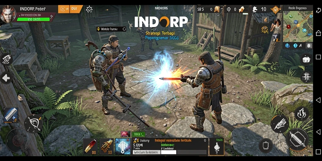 Tampilan gameplay menarik INDORP dengan elemen strategi yang mendalam.