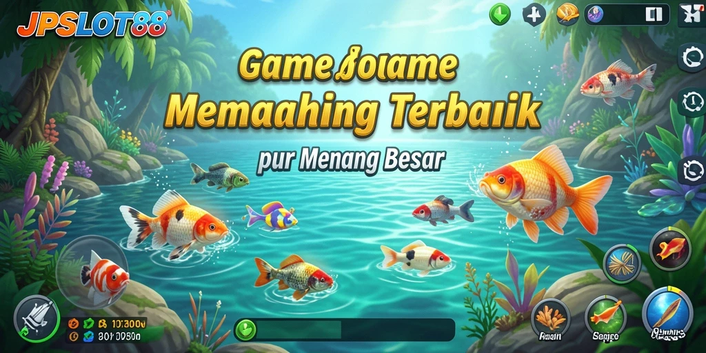 Screenshot gameplay JPSLOT88 dengan aksi memancing yang mendebarkan.