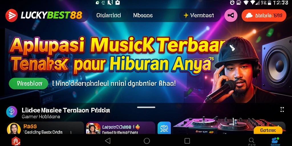 Tampilan menarik dari gameplay LUCKYBEST88 yang menghadirkan hiburan musik.