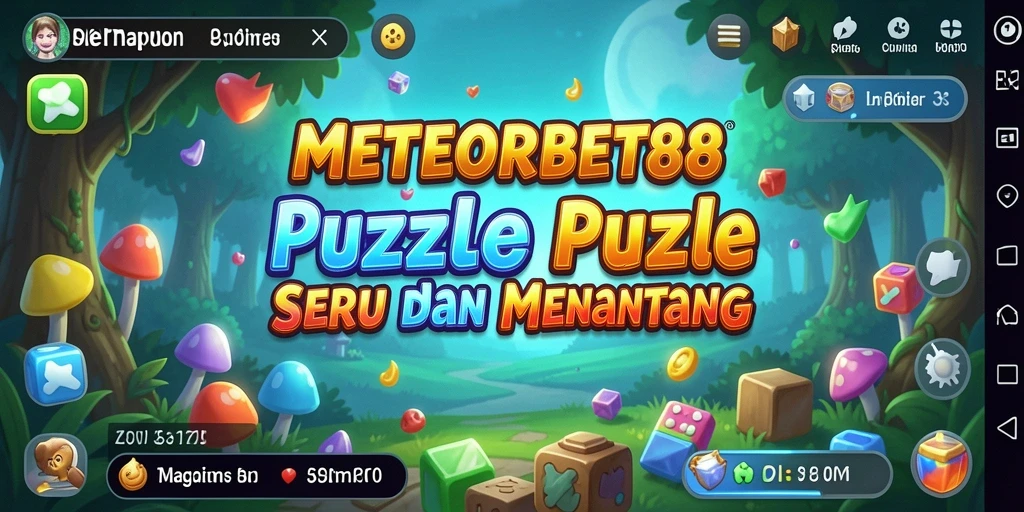 Screenshot METEORBET88 menunjukkan gameplay Puzzle yang menarik.