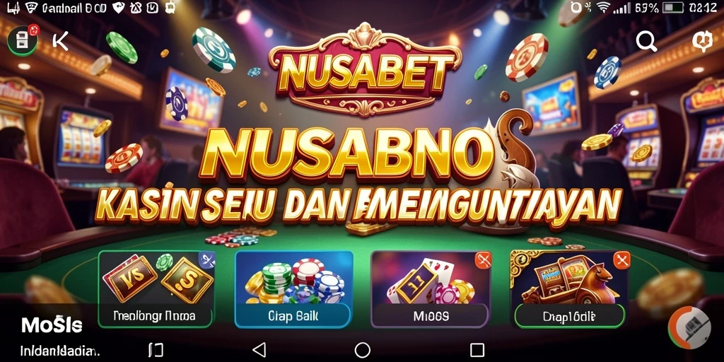 Tampilan gameplay NUSABET dengan grafis yang memukau dan interaksi menarik.