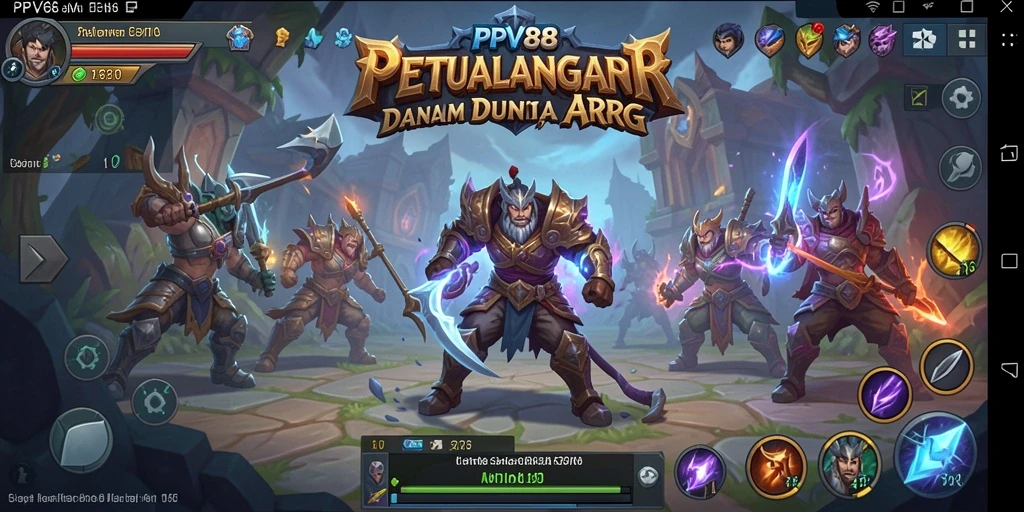 Tampilan gameplay utama PPV88 menampilkan aksi seru dalam dunia ARPG.