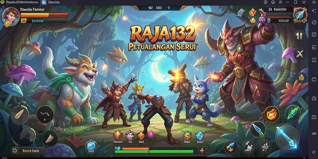 Screenshot RAJA132 menampilkan gameplay petualangan seru dan menakjubkan.
