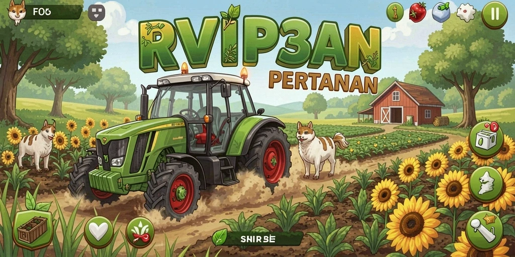 Tangkapan layar permainan RVIP3 dengan gameplay pertanian yang mengasyikkan.