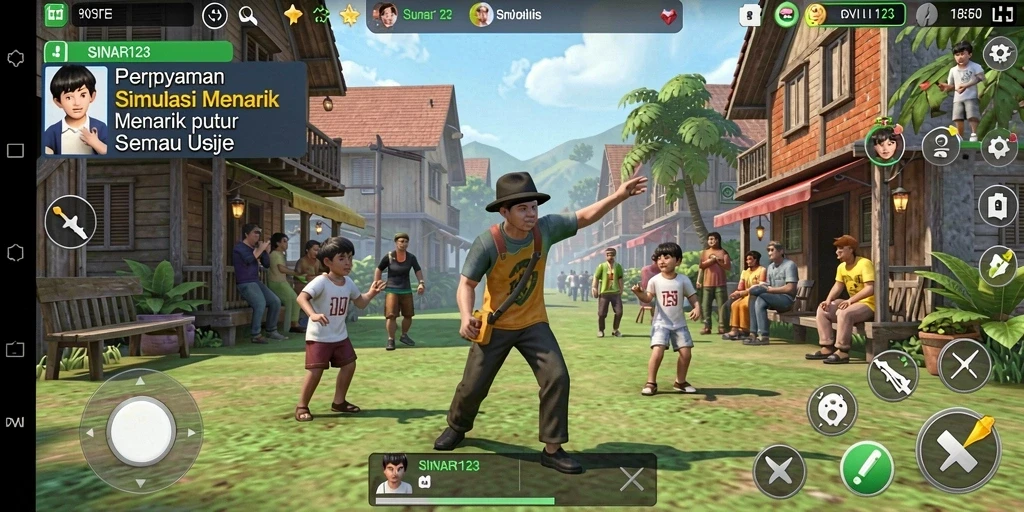 Tampilan gameplay menarik dari SINAR123 yang menampilkan skenario simulasi.