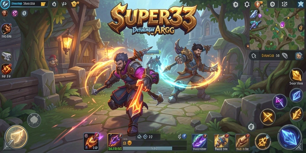 Tangkapan layar gameplay mendebarkan dari SUPER33.