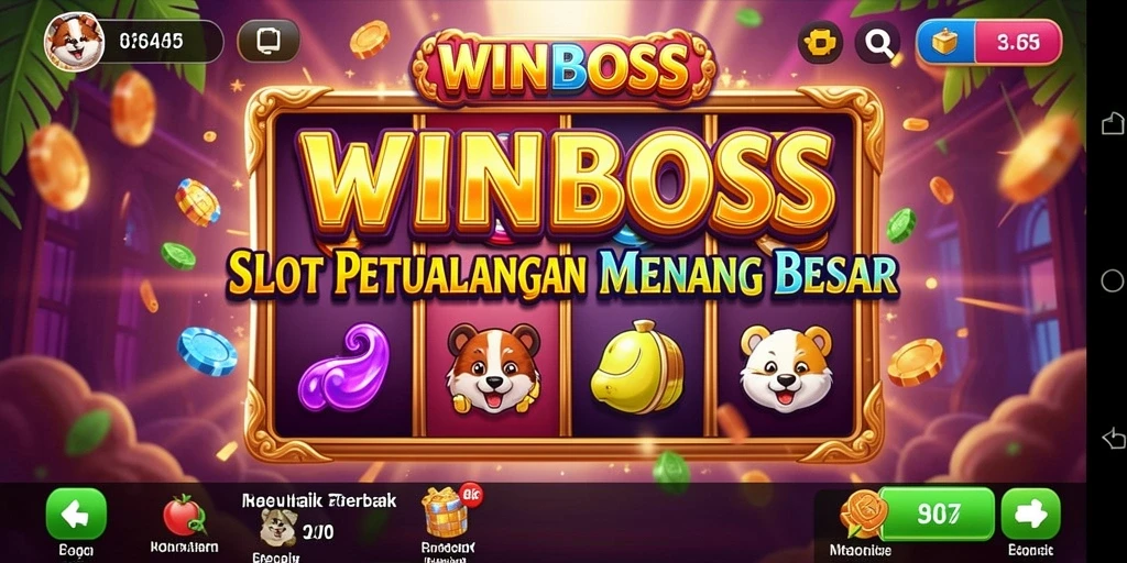 Tampilan gameplay slot WINBOSS yang mendebarkan dan penuh warna.
